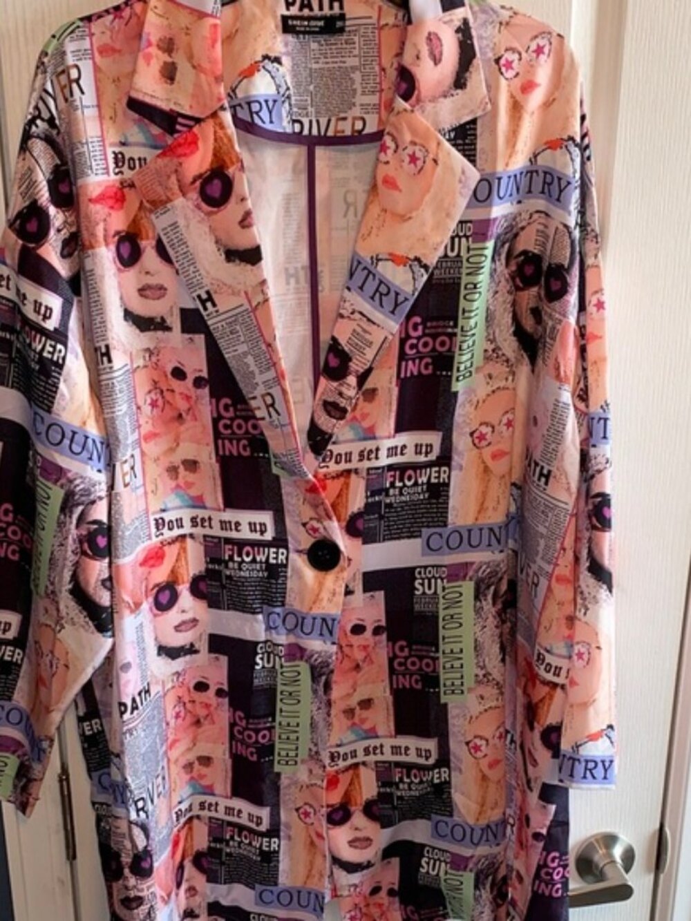 Stylish Graphic Print Women's Jacket